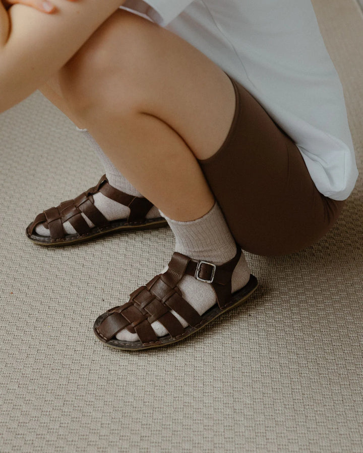 VIBAe - Capri Leather sandal - Cocoa brown