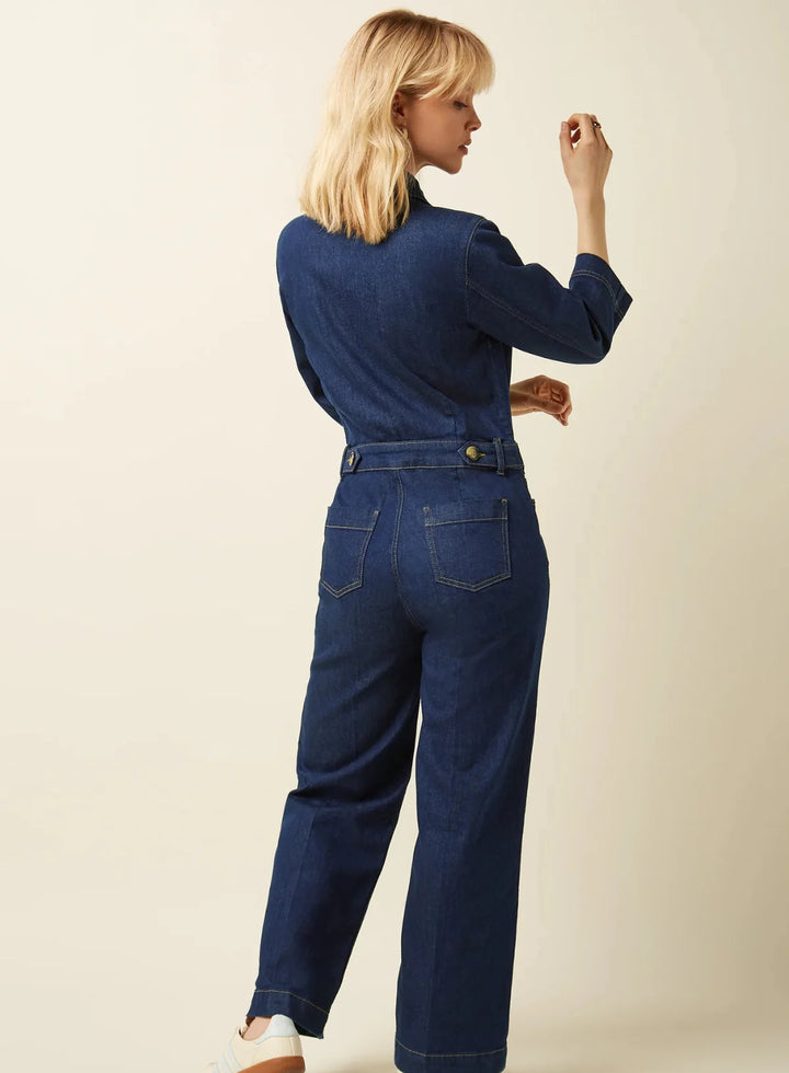 King Louie - Zip Buksedragt Onyx Denim - Deep Blue