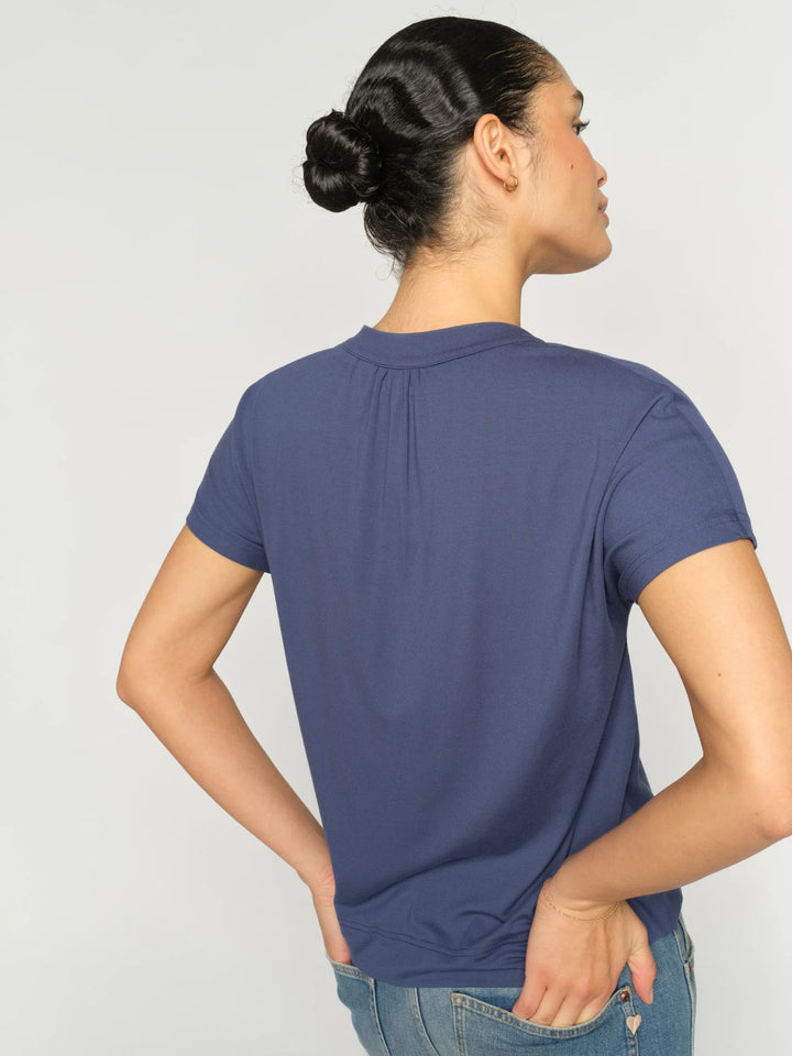 Mos Mosh - Shira T-shirt - Crown Blue