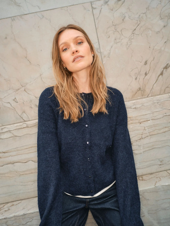 Mos Mosh - Almine Knit Cardigan - Salute Navy