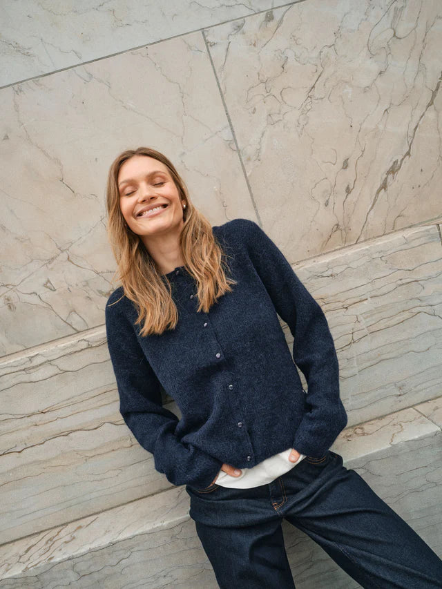 Mos Mosh - Almine Strik Cardigan - Salute Navy