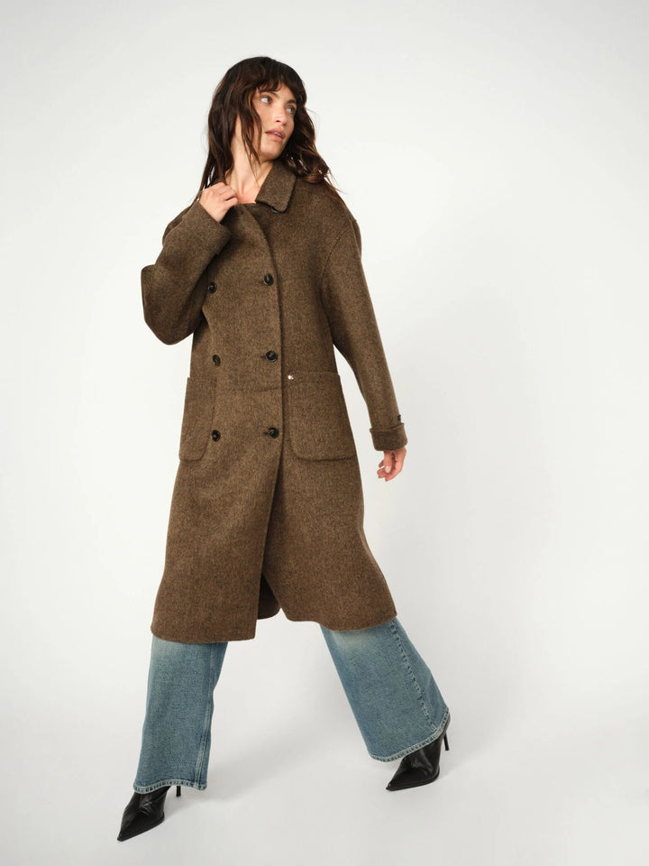 Mos Mosh - Lucca Barkley wool coat - Slate Black