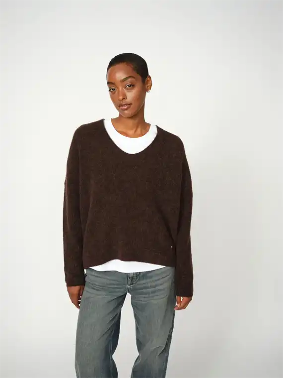 Mos Mosh - Thora V-neck Strik - Delicioso
