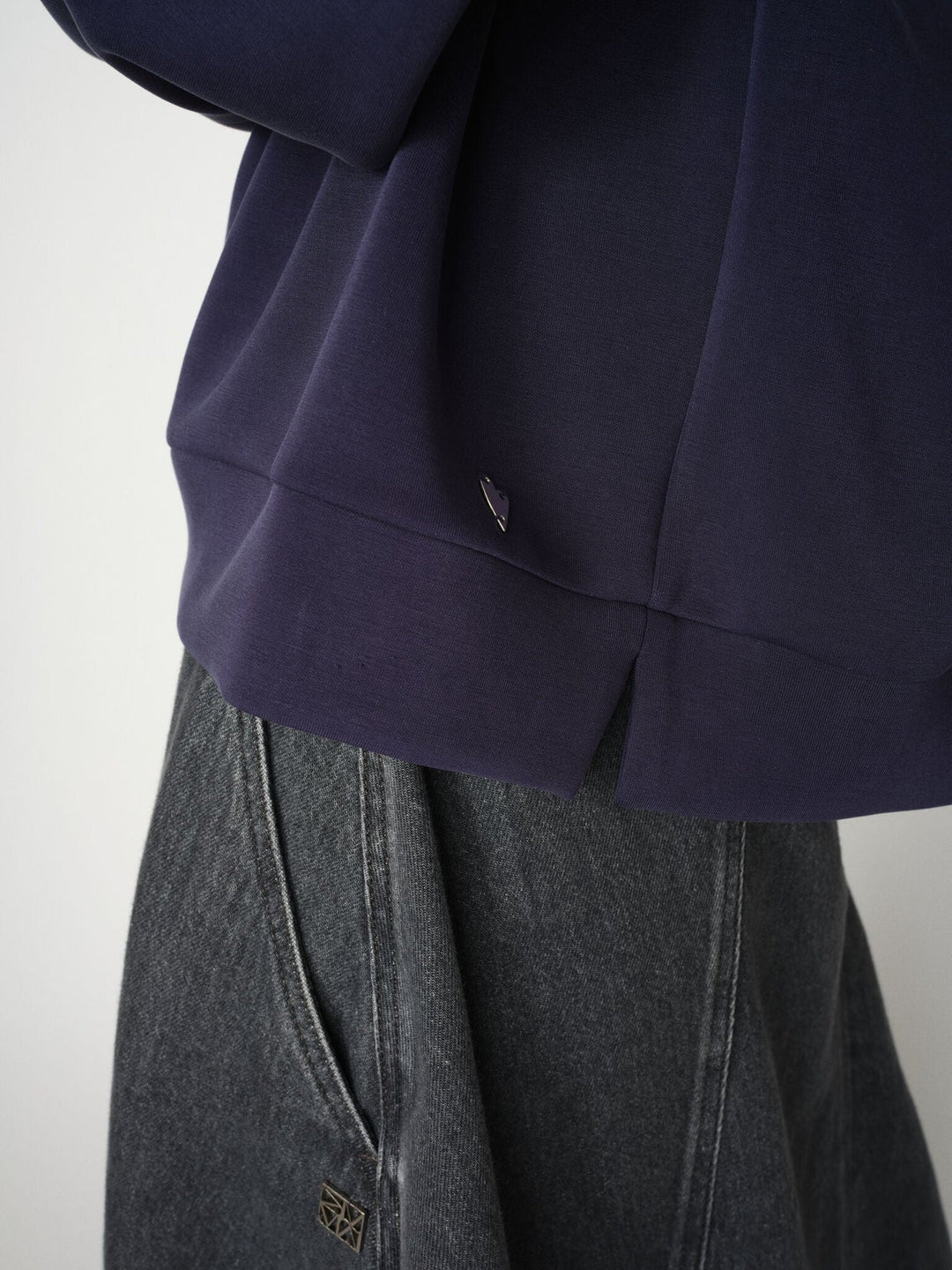 Mos Mosh - Vada Polo Sweatshirt - Maritime Blue