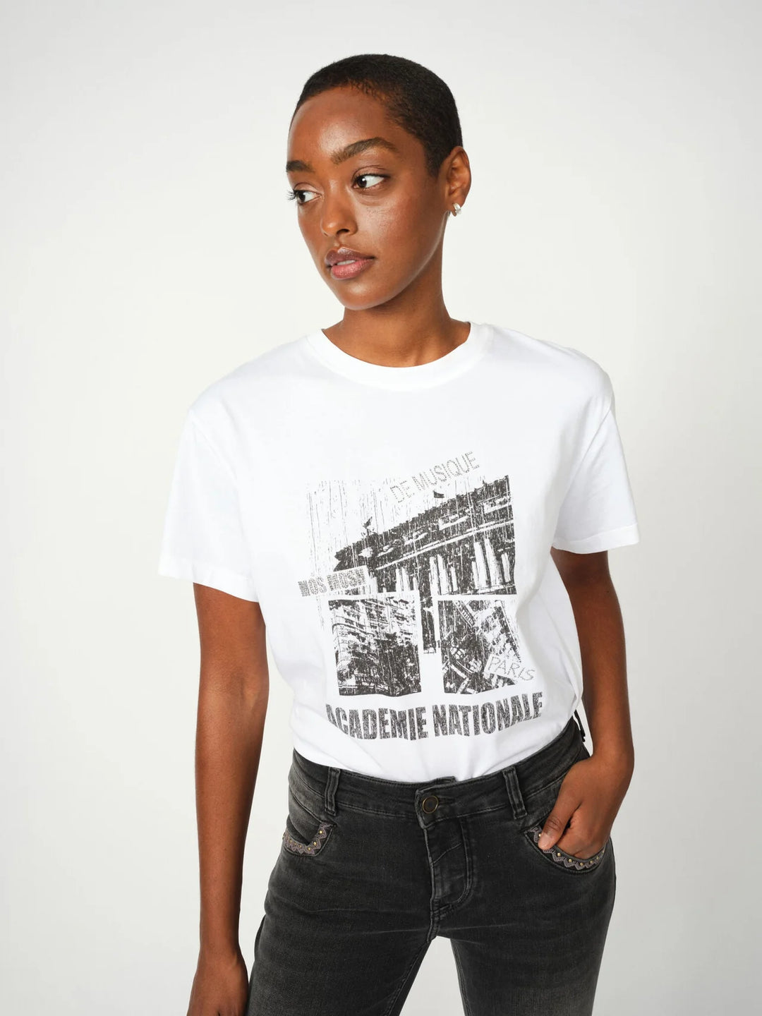 Mos Mosh - Livia O-SS T-shirt - White