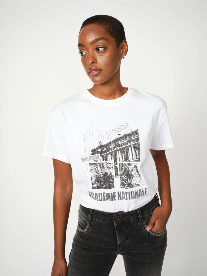 Mos Mosh - Livia O-SS T-shirt - White