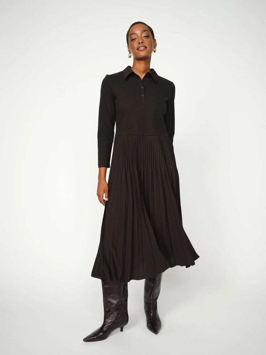 Mos Mosh - Maike Pleat Kjole - Black
