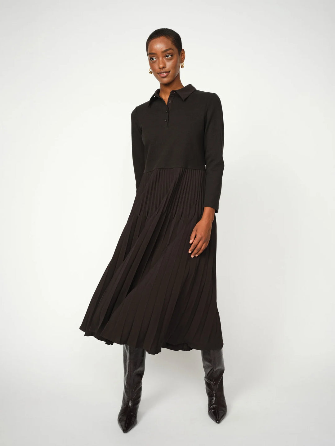 Mos Mosh - Maike Pleat Kjole - Black
