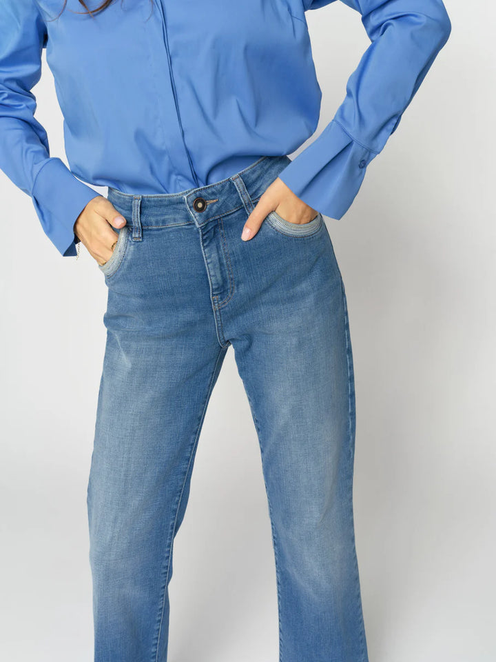 Mos Mosh - Cecillia Perla Jeans - Mid Blue