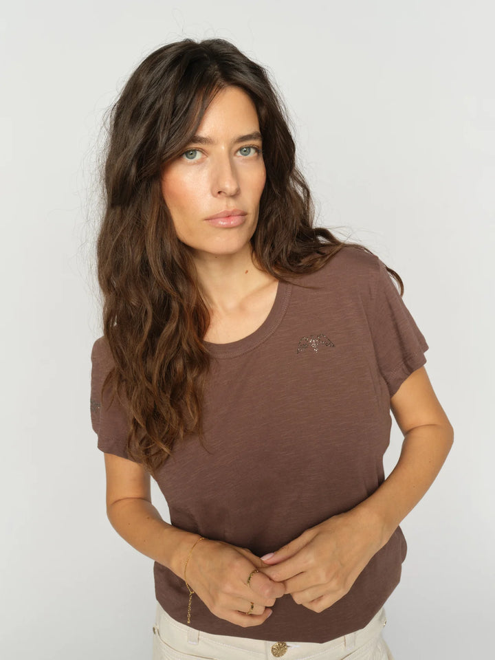 Mos Mosh - Safina SS Tee - Coffee Quartz