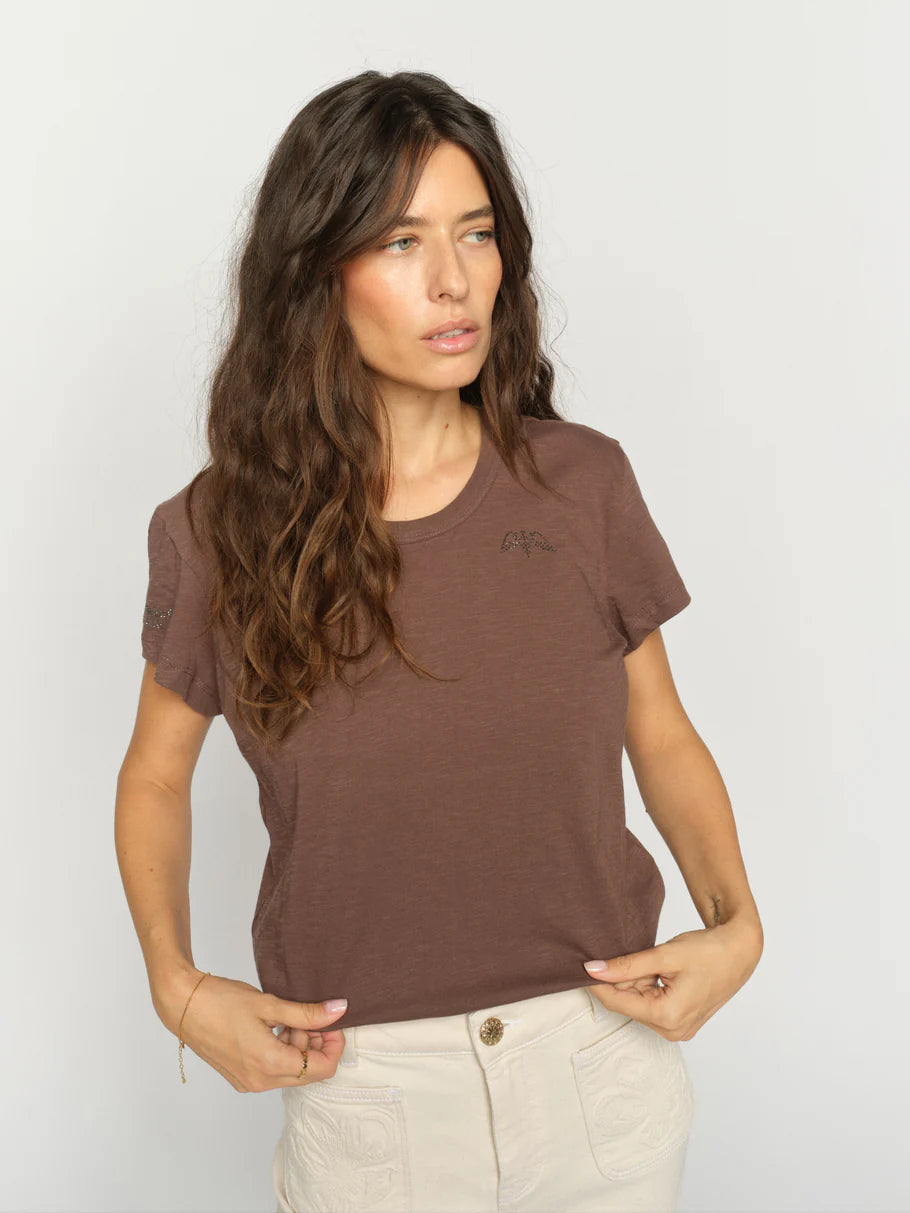 Mos Mosh - Safina SS Tee - Coffee Quartz