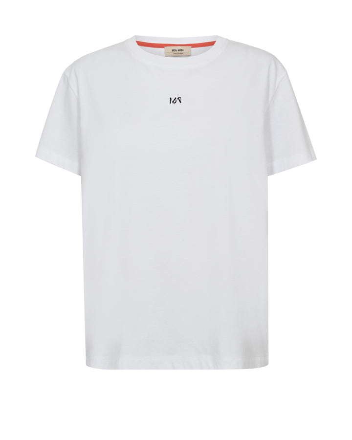 Mos Mosh - Lail O-SS Cherry Tee - White