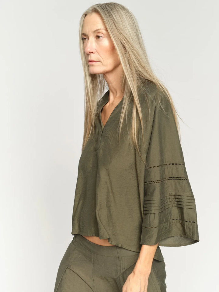 Mos Mosh - Aleysa Nila Blouse - Olive Night