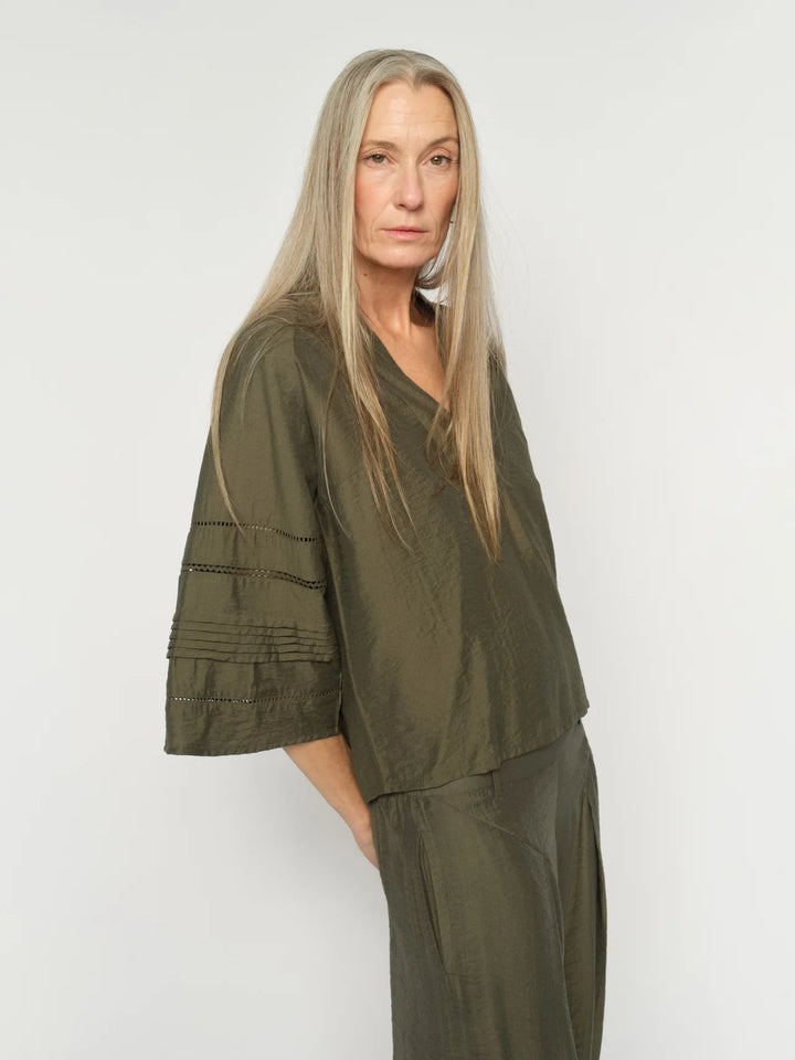Mos Mosh - Aleysa Nila Blouse - Olive Night