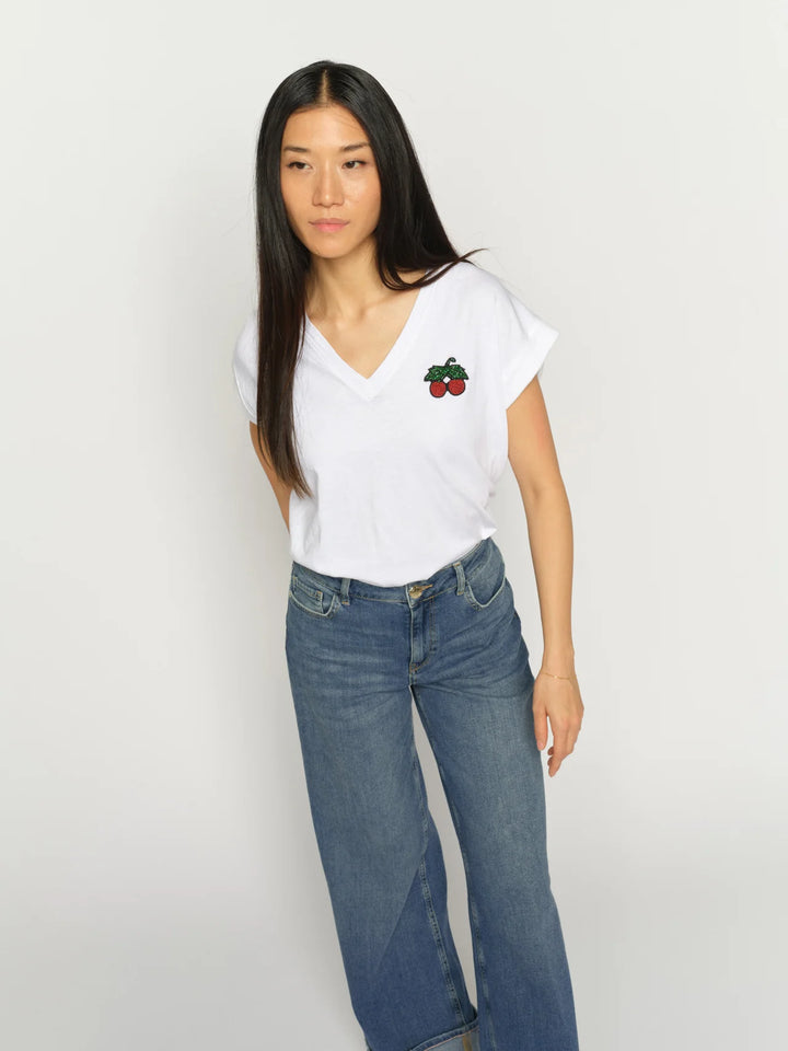 Mos Mosh - Silao V-SS Tee - White