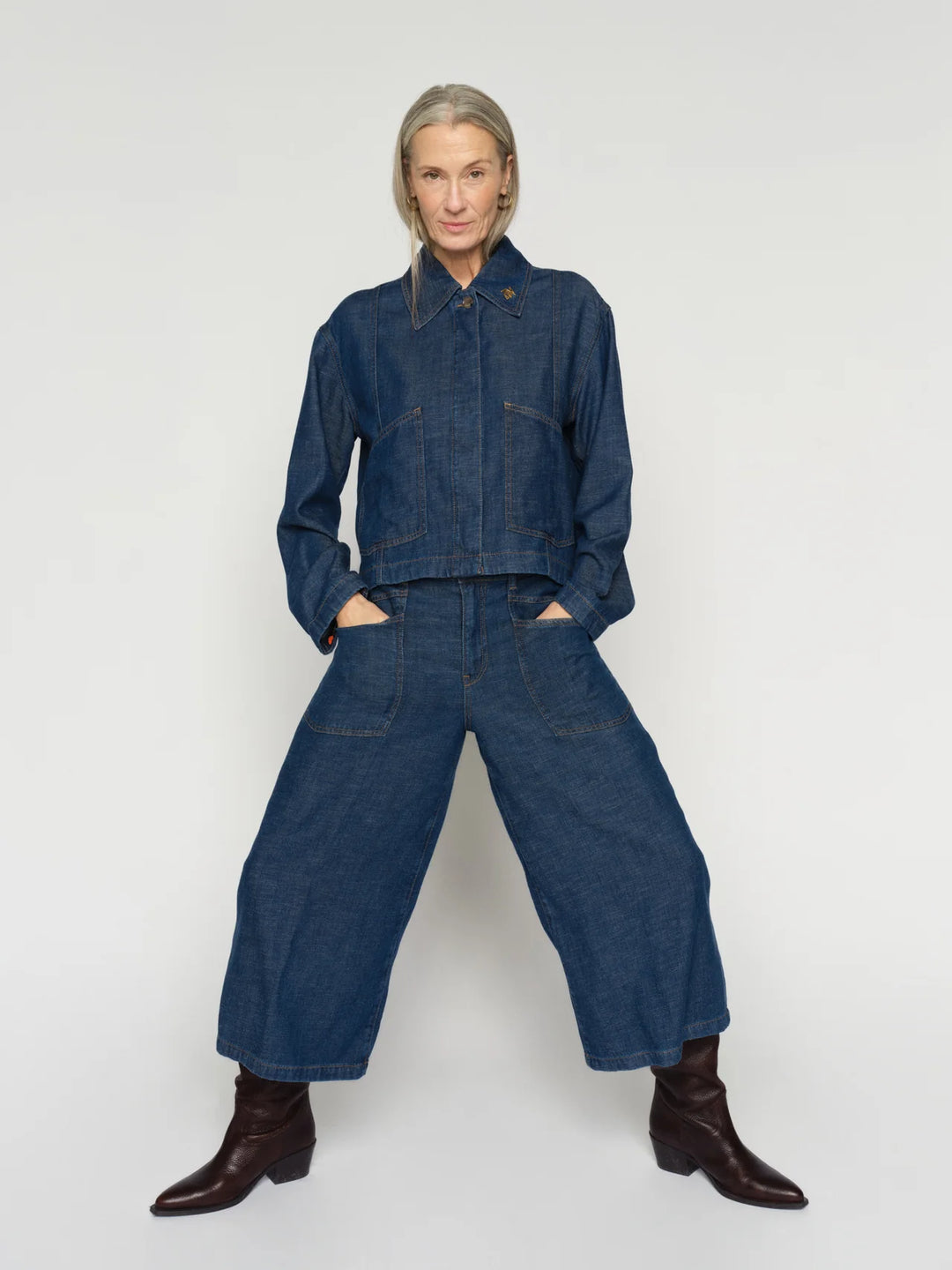 Mos Mosh - Culotte Arge Jeans - Dark Blue - Cropped