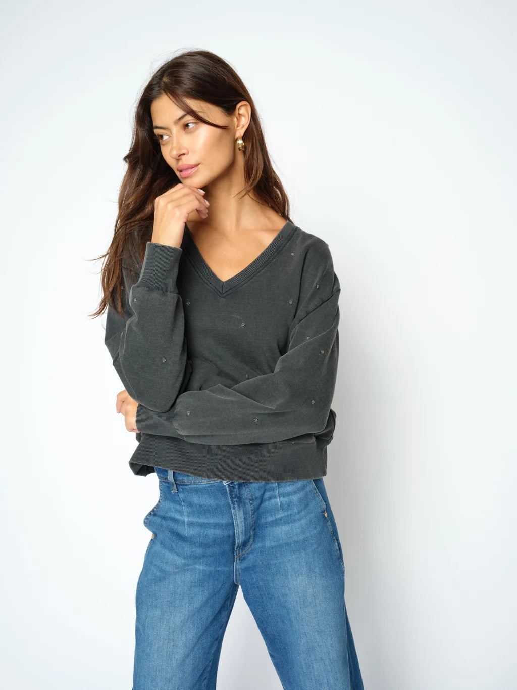Mos Mosh - Cosette Sweatshirt - Thunderstorm