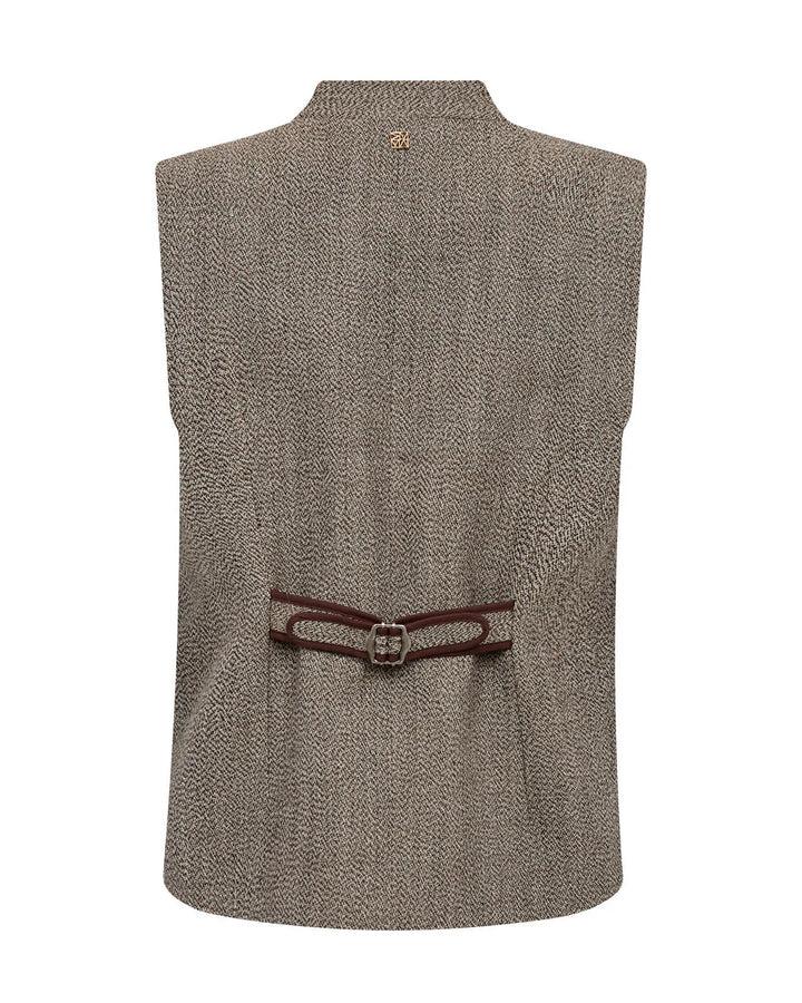 Mos Mosh - Abigail Utah Vest - Dark Camel