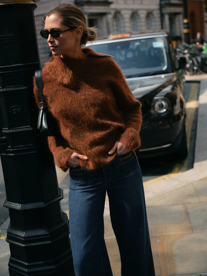 Mos Mosh - MMKatri Alila Mohair Knit - Downtown Brown