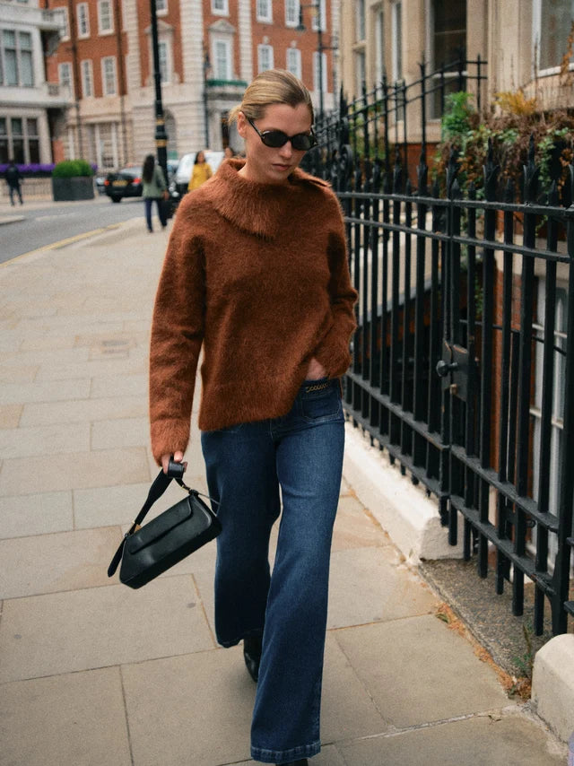Mos Mosh - MMKatri Alila Mohair Knit - Downtown Brown