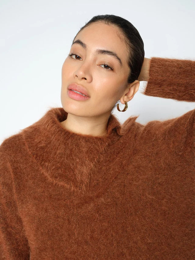 Mos Mosh - MMKatri Alila Mohair Knit - Downtown Brown