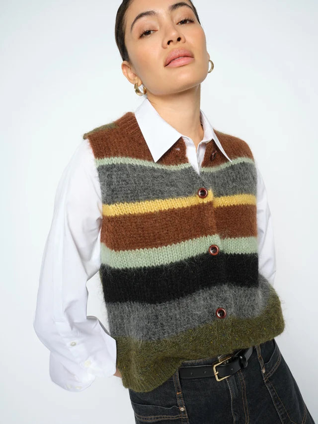 Mos Mosh - MMEsti Knit Vest - Rosin