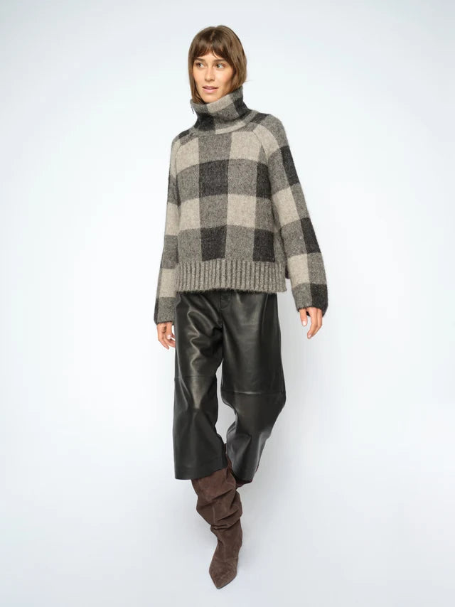 Mos Mosh - MMMaija Check Knit - Black