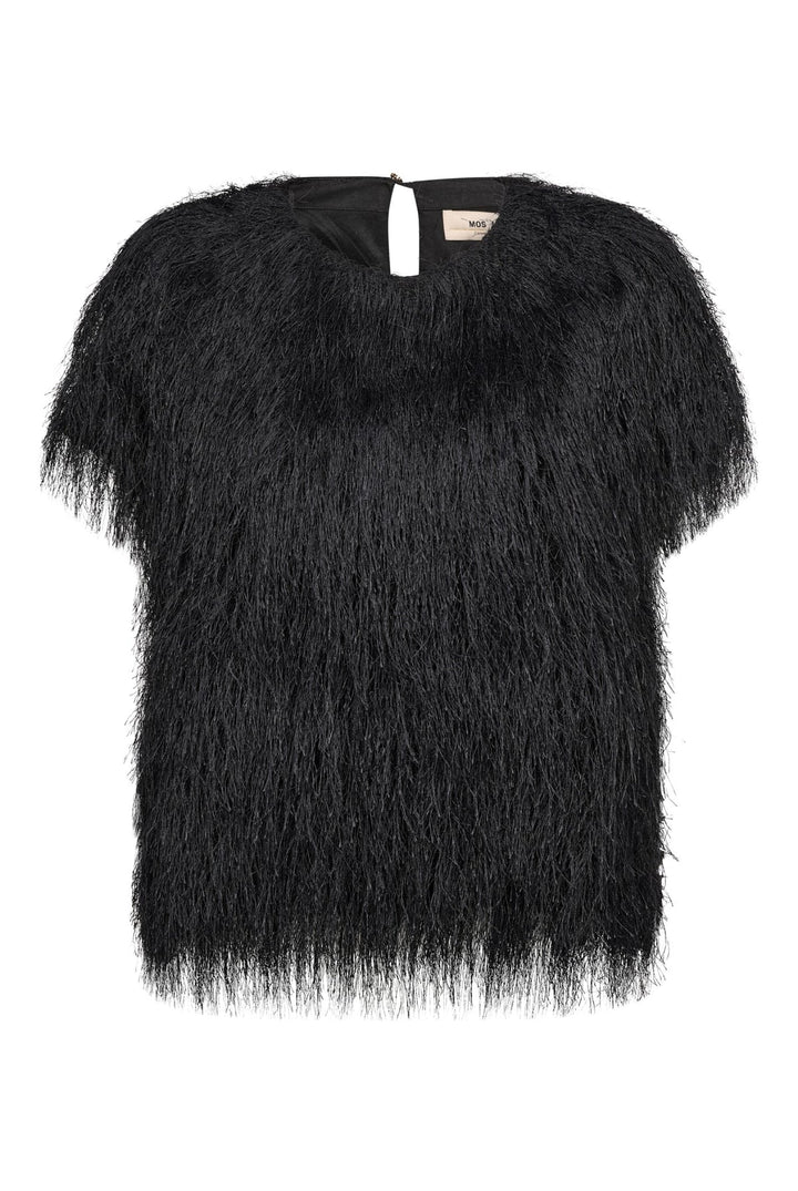 Mos Mosh - Brim O-SS Faux Fur bluse