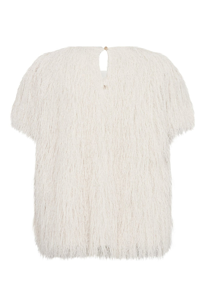 Mos Mosh - Brim O-SS Faux Fur bluse