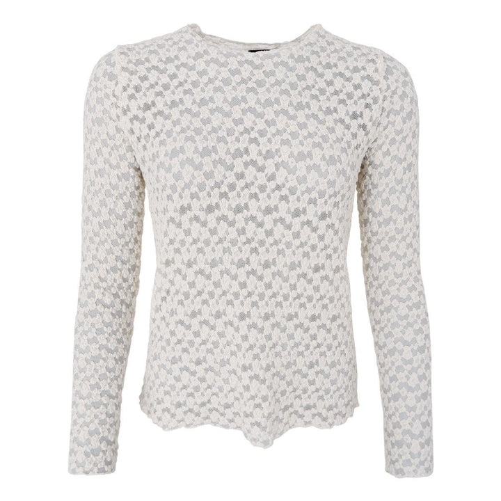 Black Colour - Blair LS Lace blouse - Off White