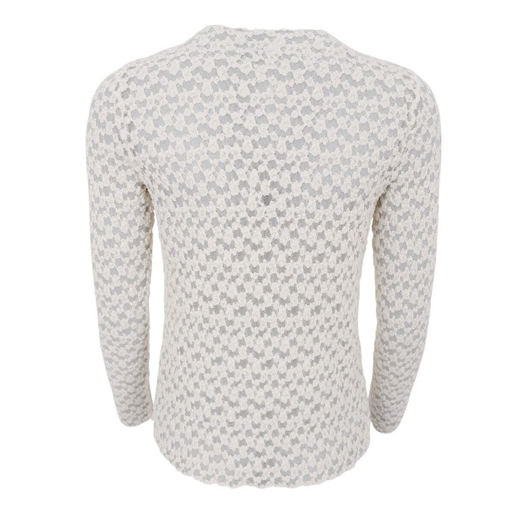 Black Colour - Blair LS Lace blouse - Off White