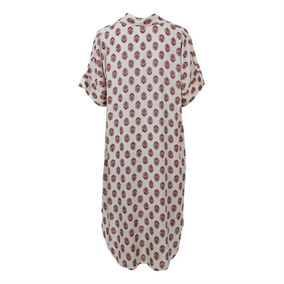 Black Colour - Stella S/S Kaftan Tunic Kjole - Noble Rose - Onesize