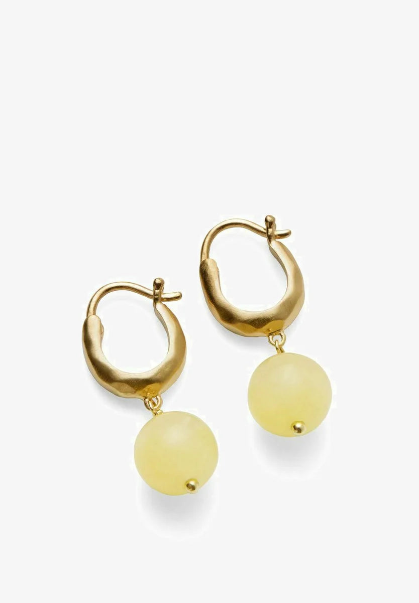 Pernille Corydon - Honey Øreringe - 26 mm- Guld