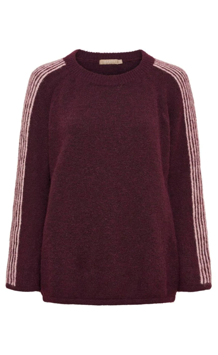 Marta - Velora Strik - Bordeaux039/Rose036