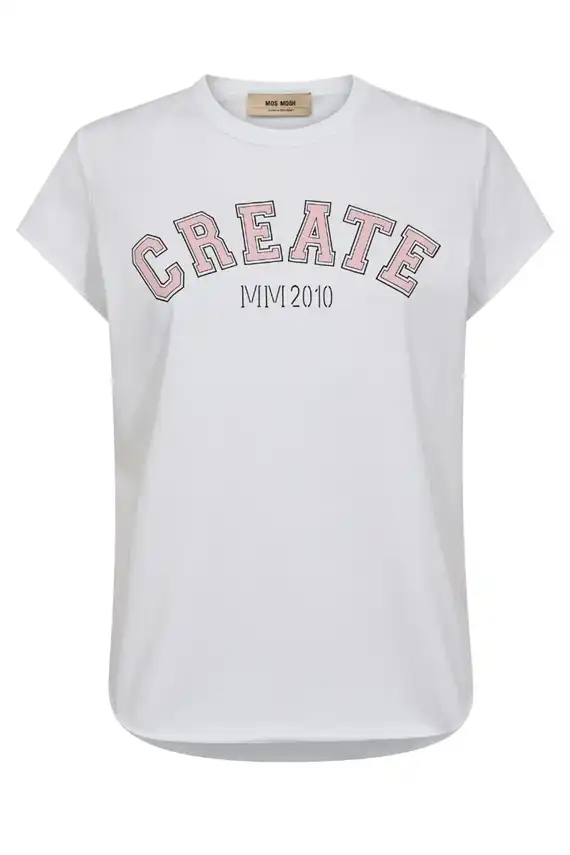 Mos Mosh - Celli O-ss T-shirt - Powder Pink
