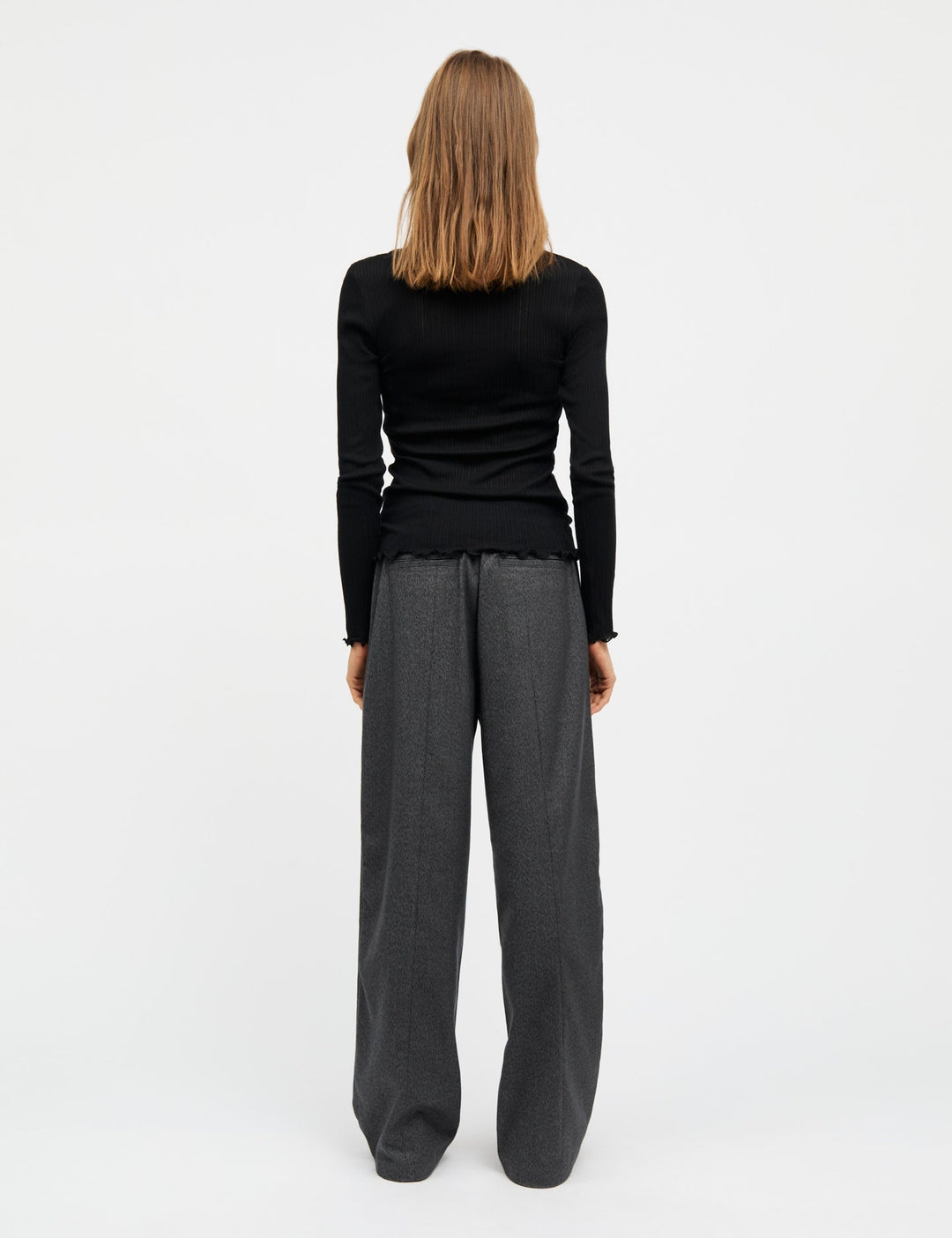 Mads Nørgaard - Pointella Troja Tee LS - Black