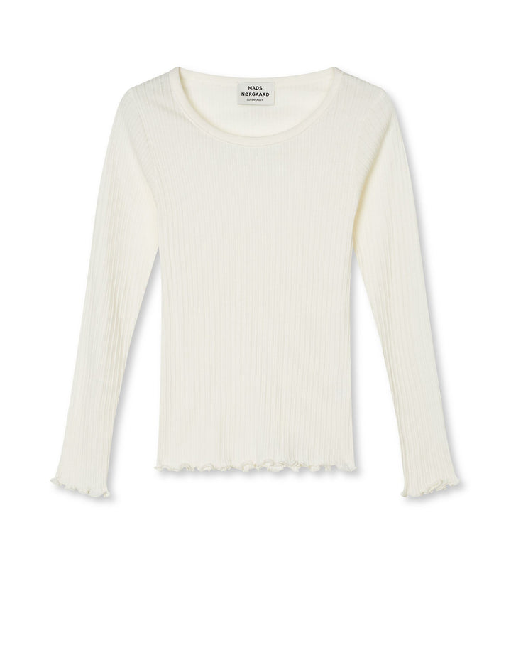 Mads Nørgaard - Pointella Troja Tee LS - Vanilla Ice