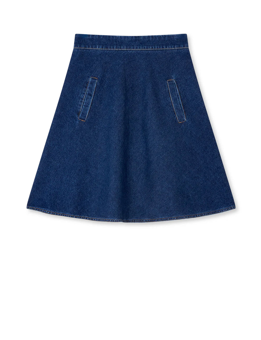 Mads Nørgaard - Luke Denim Stelly Nederdel - Mid Blue Denim