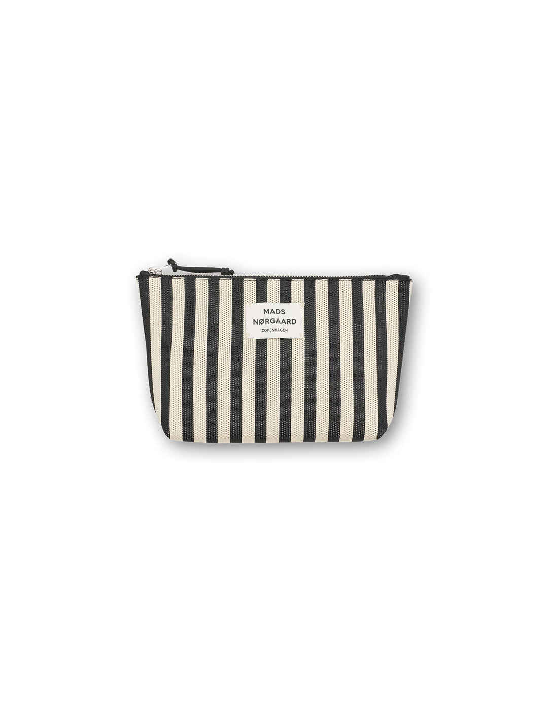 Mads Nørggard - Knit Stripe Hof Make-Up Bag - Black/White