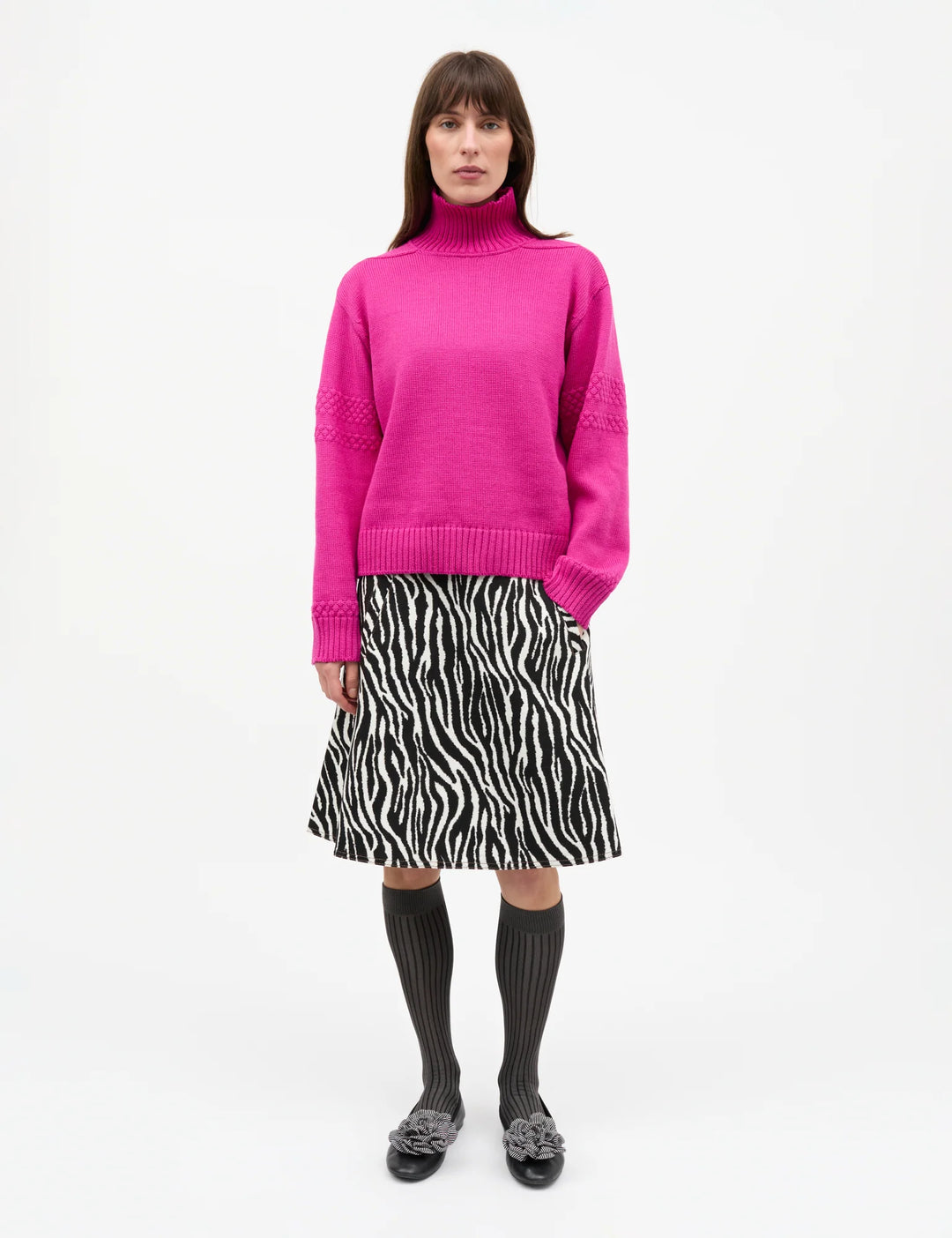 Mads Nørgaard - Wool Berthe Turtleneck Sweater - Rose Violet