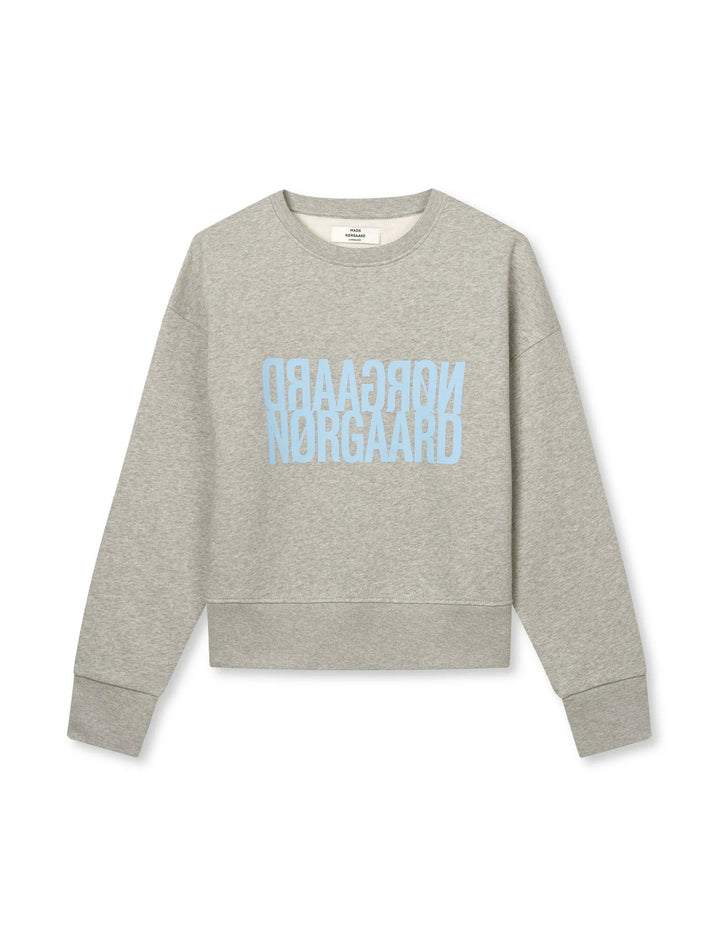 Mads Nørgaard - Original Sweat Tilvina Sweatshirt - Mid Grey Melange