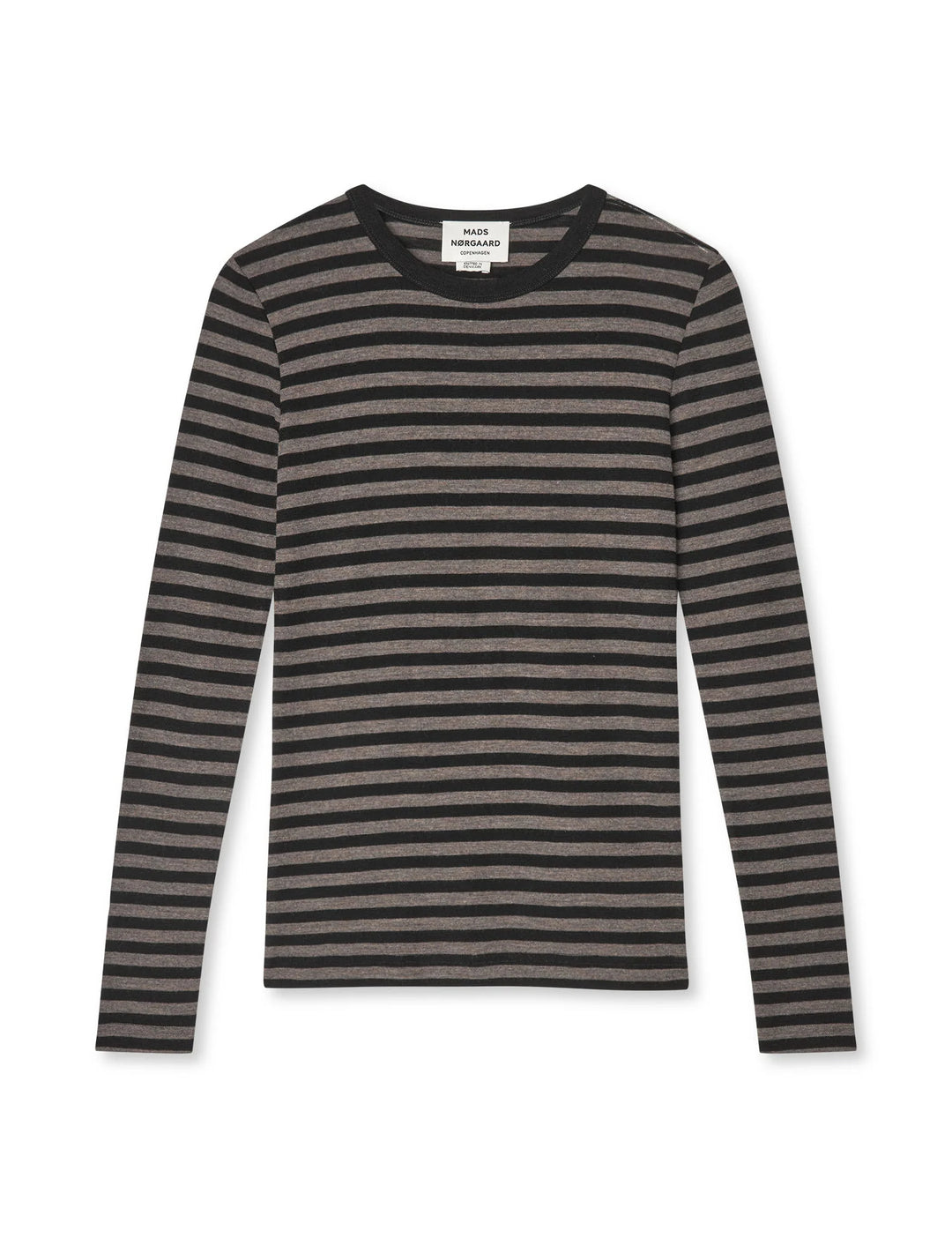 Mads Nørgaard - Fine Wool Sharon Strik - Black/Cocoa