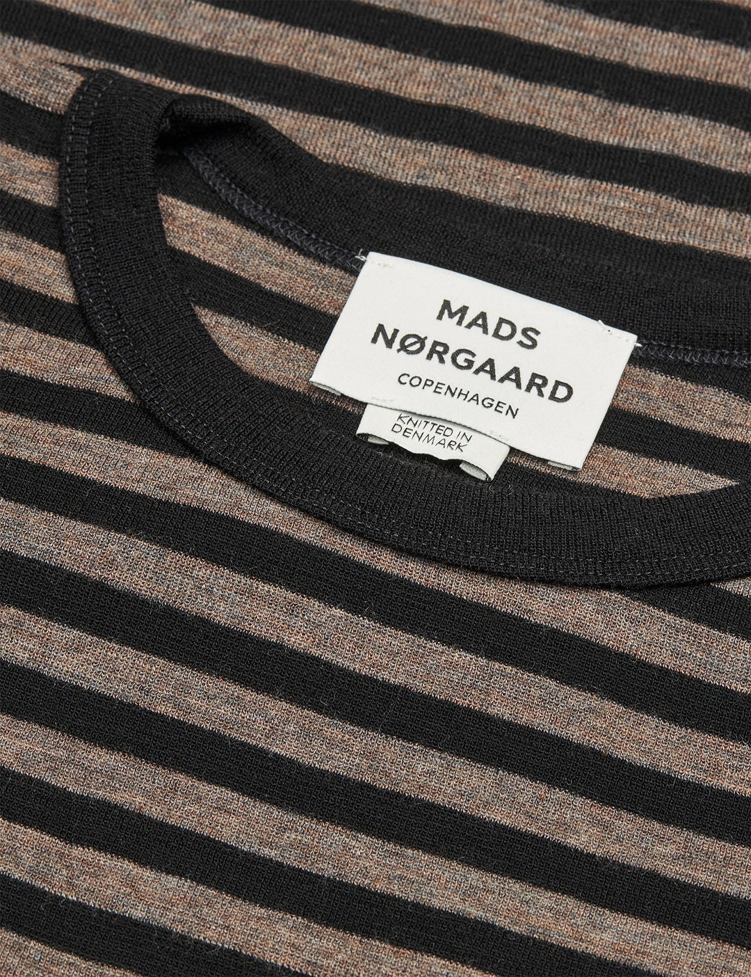 Mads Nørgaard - Fine Wool Sharon Strik - Black/Cocoa
