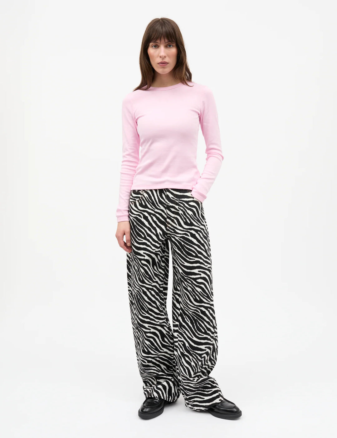 Mads Nørgaard - Mock Twill Christel AOP Jeans - Zebra