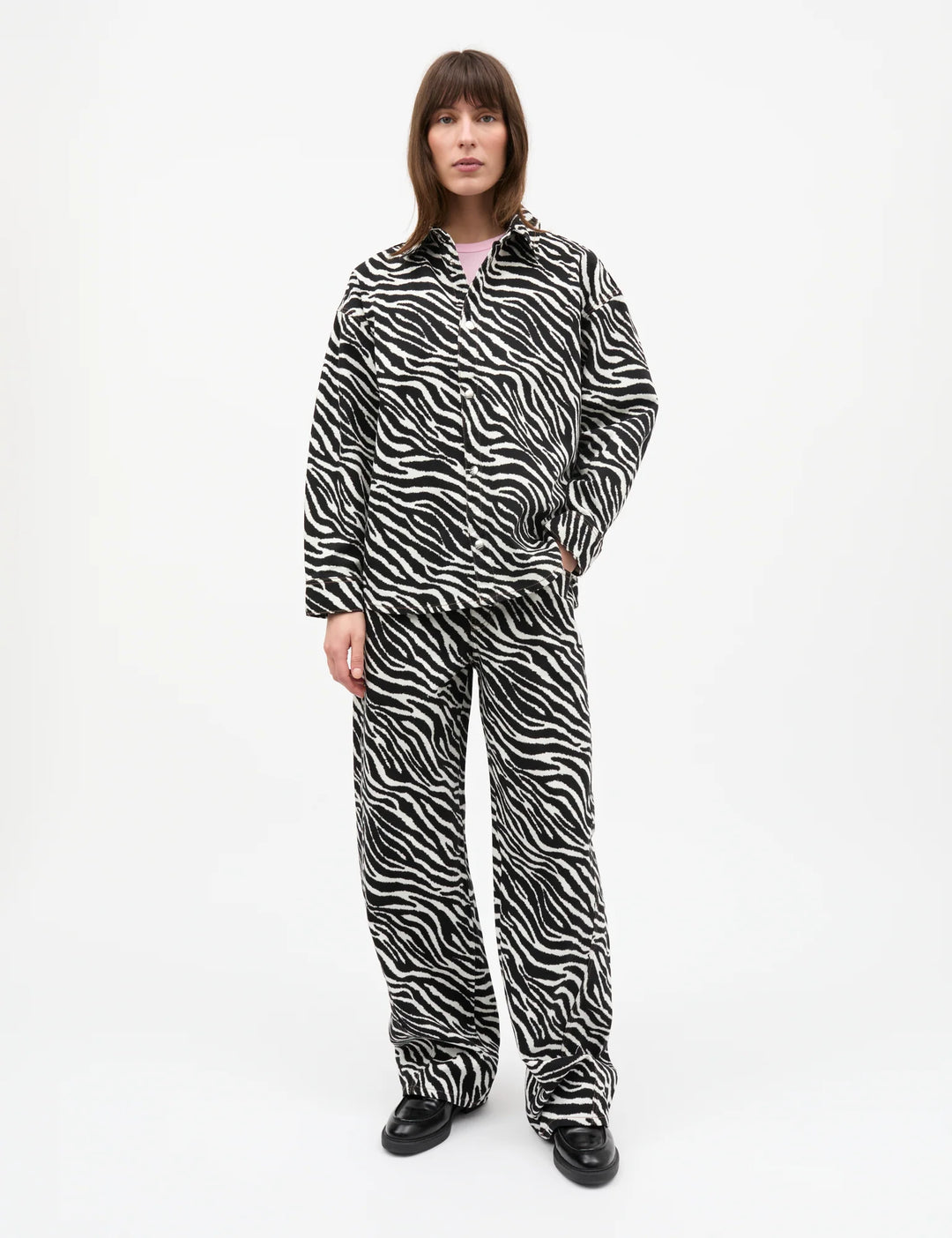 Mads Nørgaard - Mock Twill Gisla AOP Skjorte - Zebra