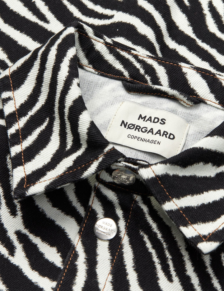 Mads Nørgaard - Mock Twill Gisla AOP Skjorte - Zebra