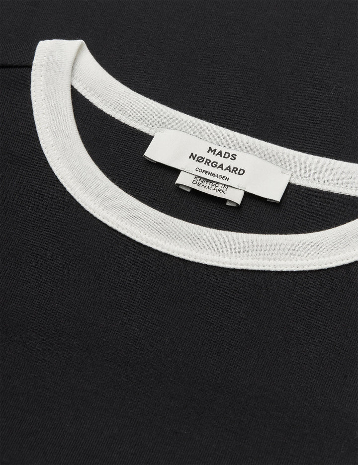 Mads Nørgaard - Grace jersey Camille Tee LS - Black/vanilla Ice