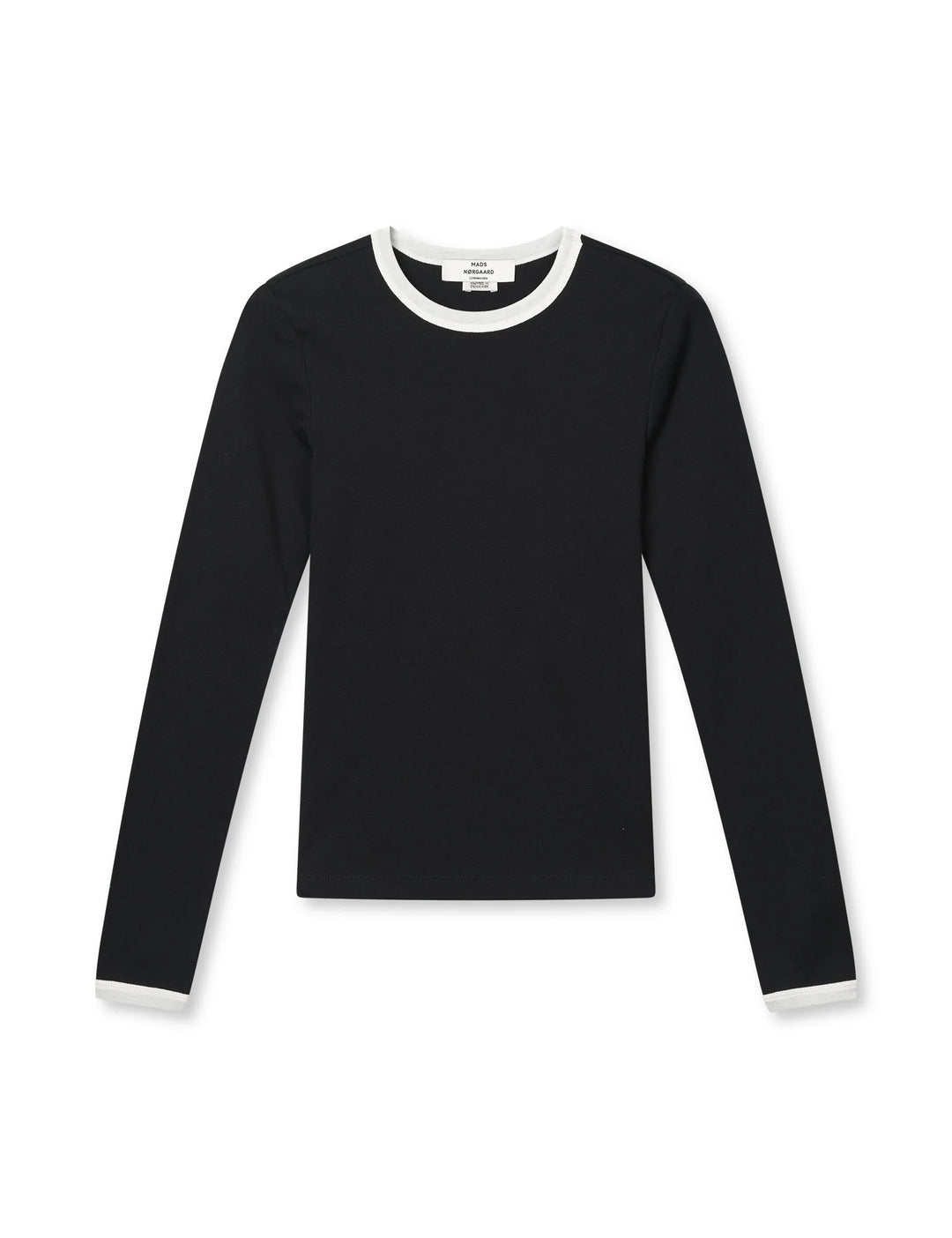 Mads Nørgaard - Grace jersey Camille Tee LS - Black/vanilla Ice