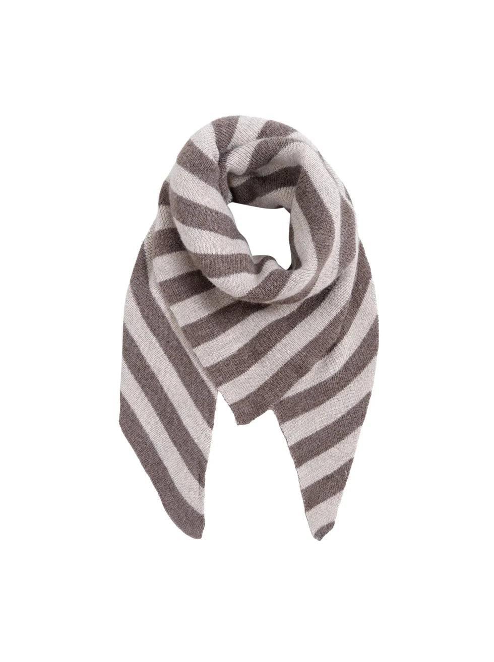 Black Colour - Bex Stripe Scarf - Onesize