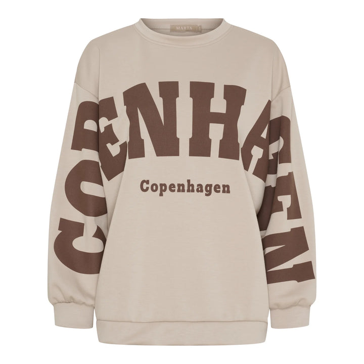 Marta - Hibiscus Sweatshirt - Beige New